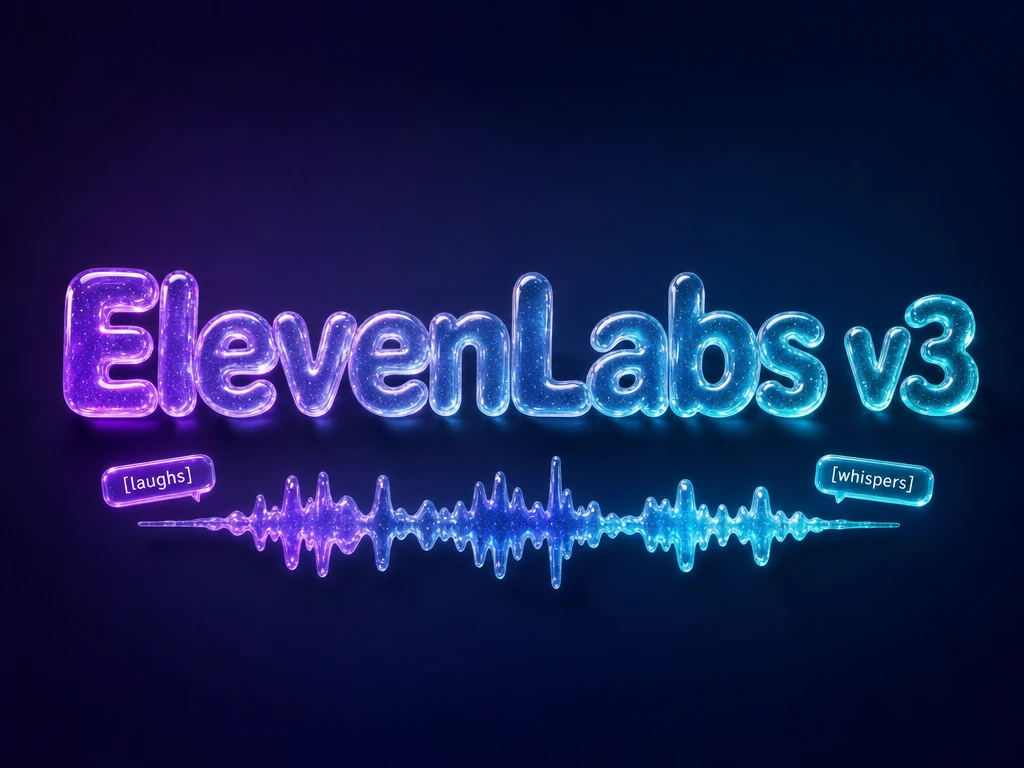 ElevenLabs v3 Audiowellenform