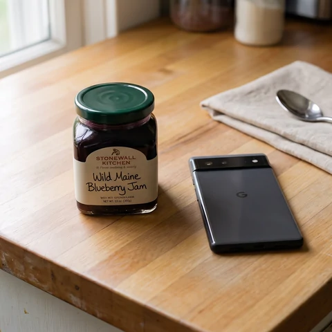 A single plain product photo next to the finished video ad generated from it, no studio involved