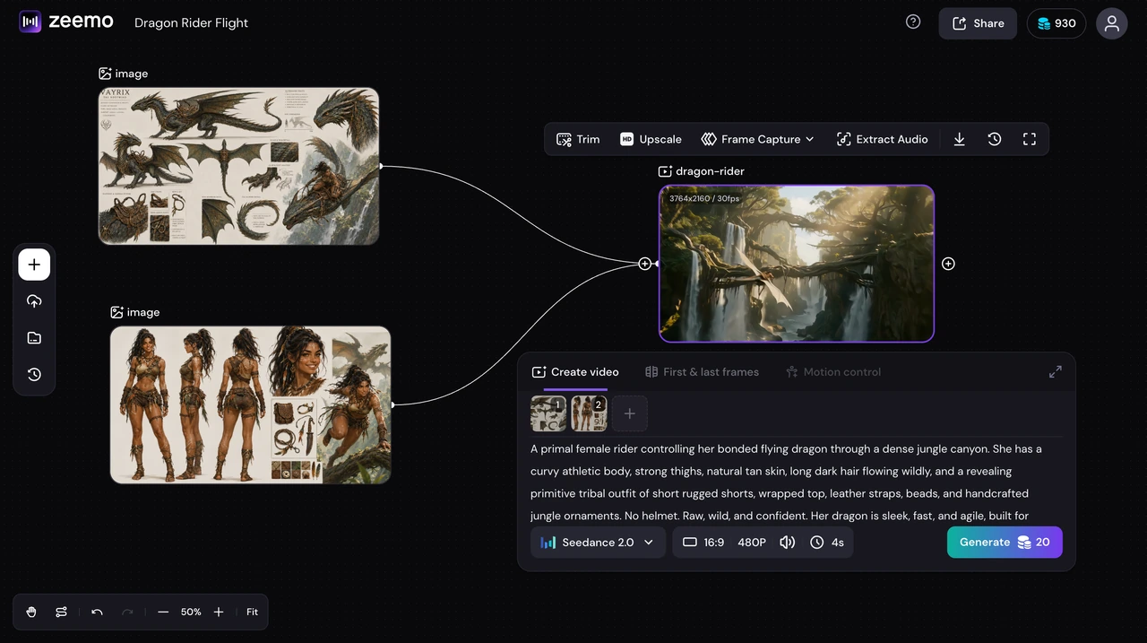 Image to Video animation on Zeemo canvas